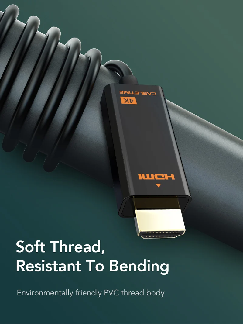Black 4K 30Hz Mini DisplayPort to HDMI Cable