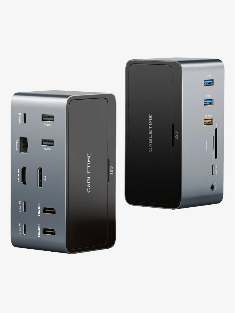 10 Gbps USB 3.1 Gen 1 Type-C Docking Station for MacBook Dell XPS