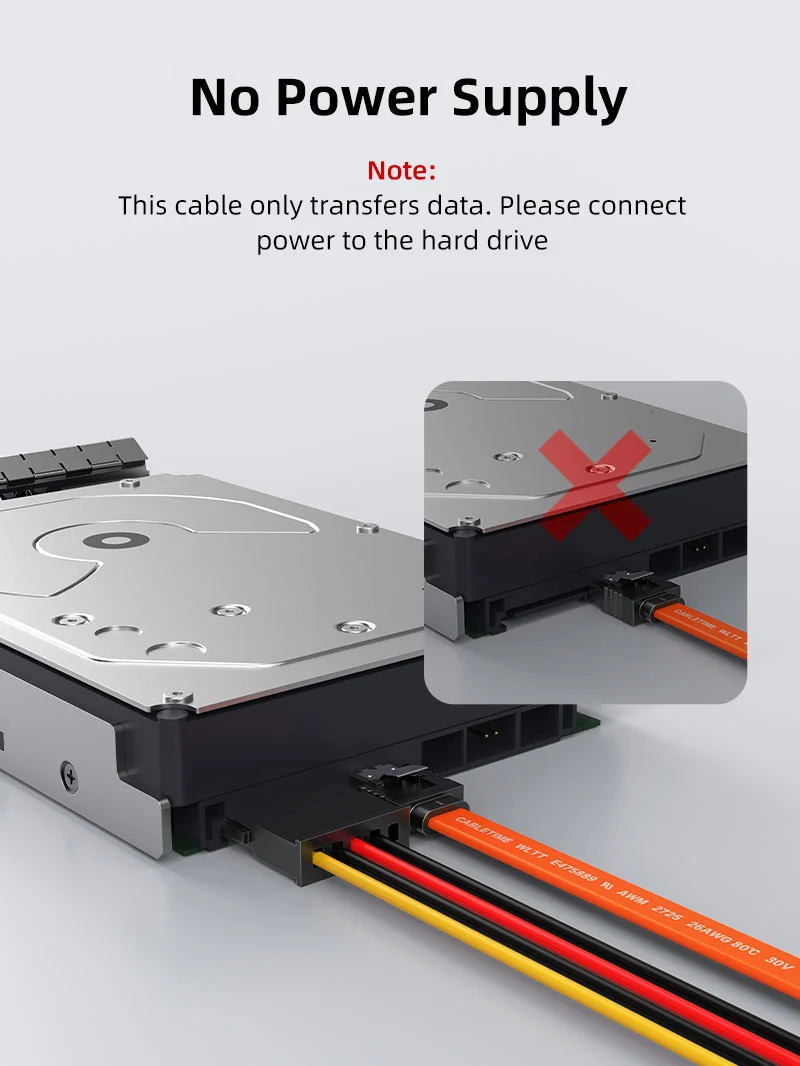 6Gbps Sata 3.0 Cable Straight Angle for HDD/SSD/CD and DVD Drives