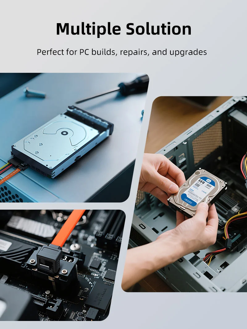 Right Angle SATA III Cable for Hard Disk SSD