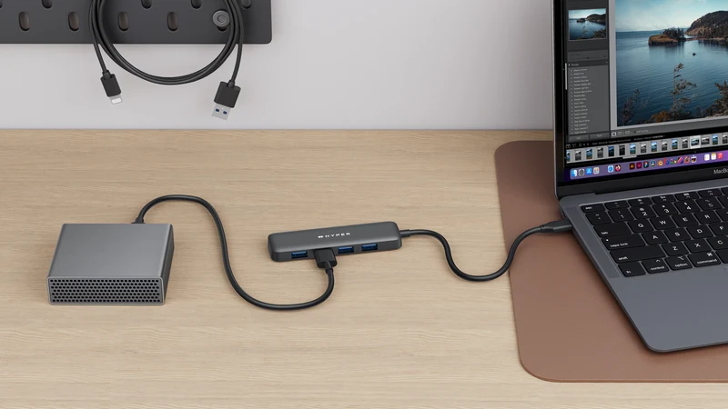 Hub HyperDrive Next 4 ports USB-A vers USB-C