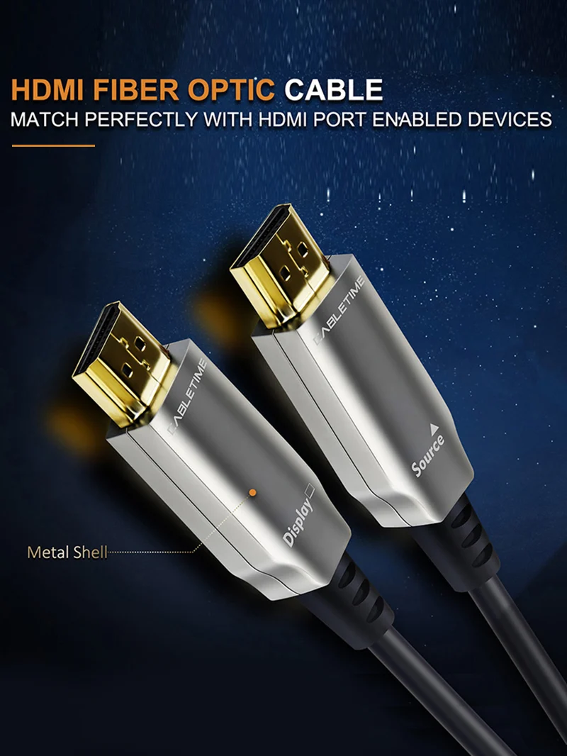 Active Fiber Optical HDMI 2.0 Cable（AOC) 4K 60Hz