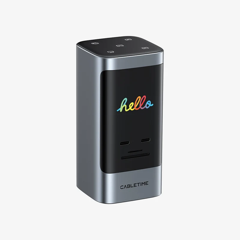 14-in-1 USB-C Docking Station with Smart Display & Touch Controls