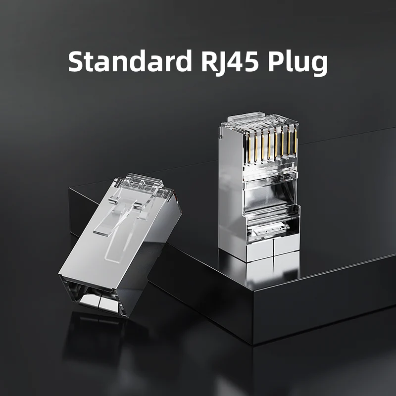 Cat6 FTP RJ45 Connector Shielded Modular Plug Non Pass-Through for Cat6/Cat5e Cable