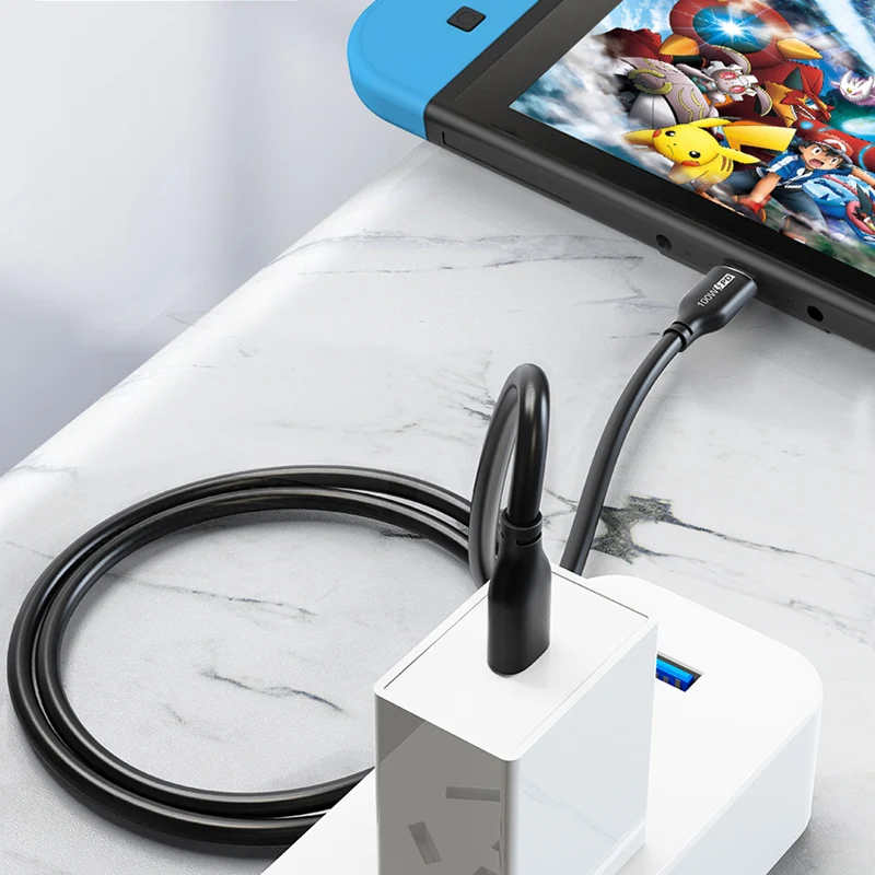 100W USB-C Cable for MacBook Pro, iPad Pro & Nintendo Switch