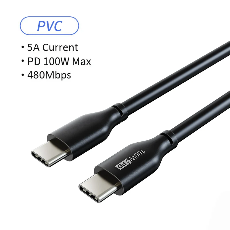 100W USB-C Cable for MacBook Pro, iPad Pro & Nintendo Switch