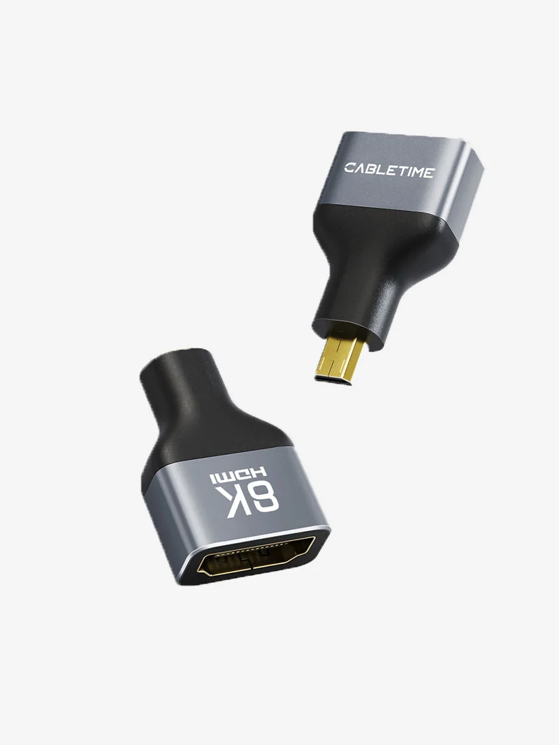 8K@60Hz Bidirectional Micro HDMI to HDMI adapter