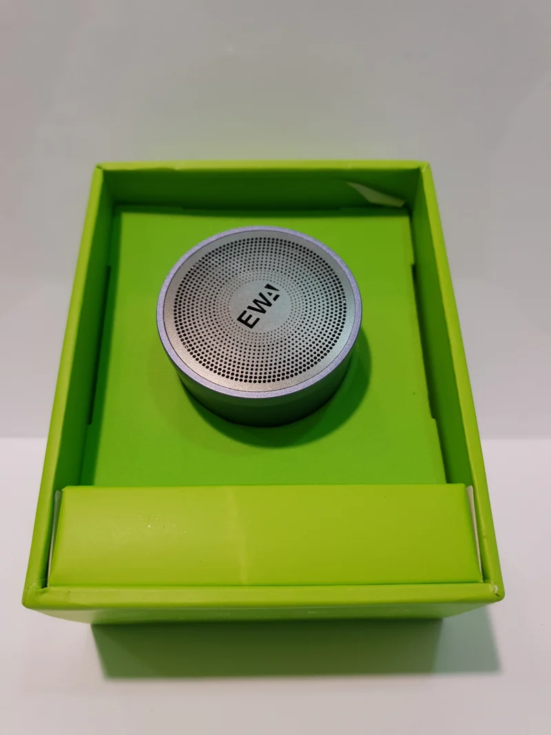 EWA Mini Wireless Speaker Bluetooth 10M Range Solid Metal Loud Sound Blue