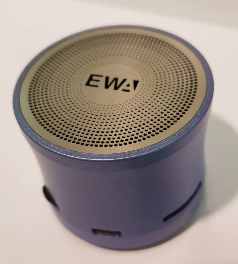 EWA Mini Wireless Speaker Bluetooth 10M Range Solid Metal Loud Sound Blue