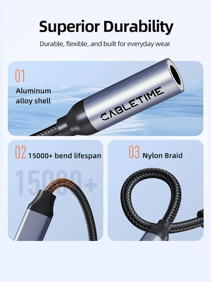 USB Type C To 3.5 MM Audio Aux Jack Adapter