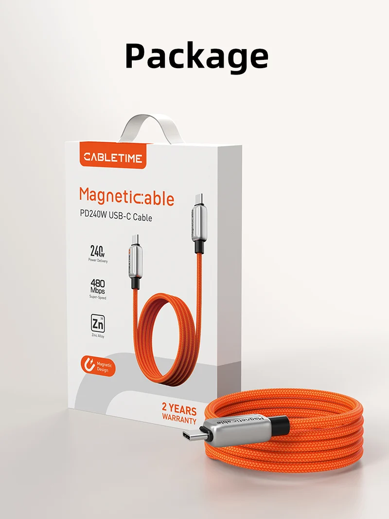 240w Magnetic USB Type-C Fast Charge Cable 1m 2m for iPhone 17 16 15 Pro Plus Max