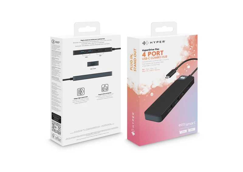 Hub combiné USB-C HyperDrive® Flex 4 ports