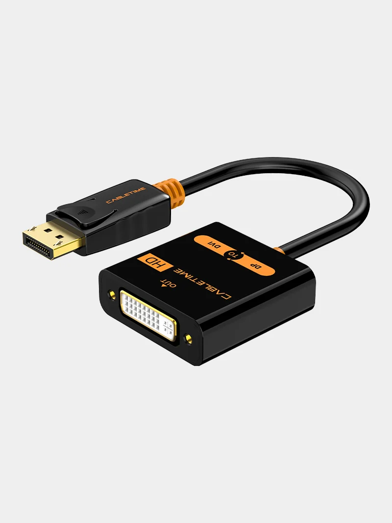 DP to DVI Adapter Converter 1080P