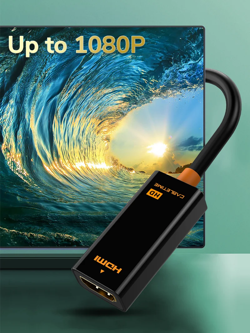 DP Male to HDMI Female Adaptor Converter 1080p 60Hz