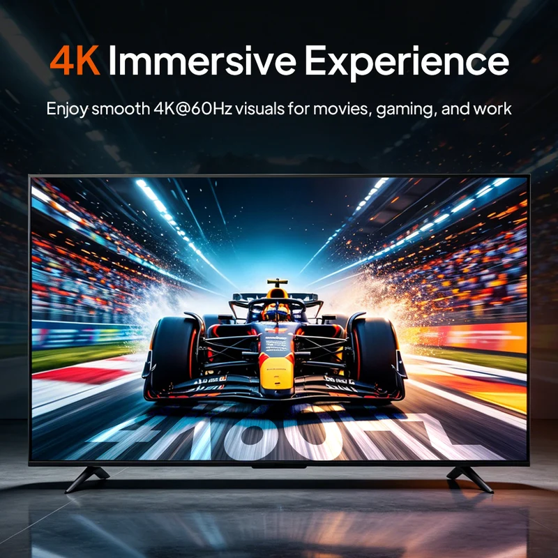 4K60Hz High-Speed HDMI Flat Cable HDR10+ for PS5, TV, Monitor & Projector