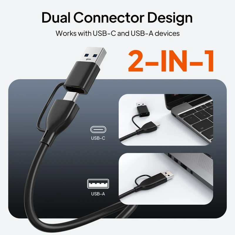 7-Port USB 3.0 Hub with 7 USB-A Ports