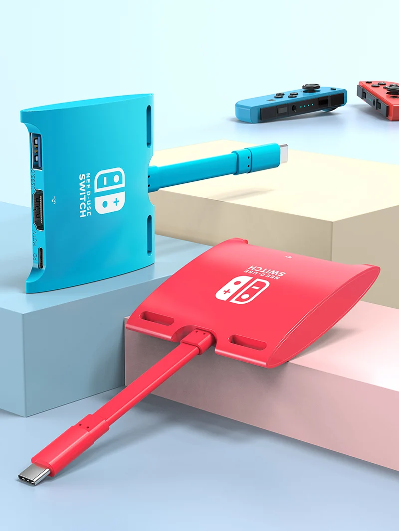 Switch Dock for Nintendo Switch OLED 3 IN 1 USB C Hub