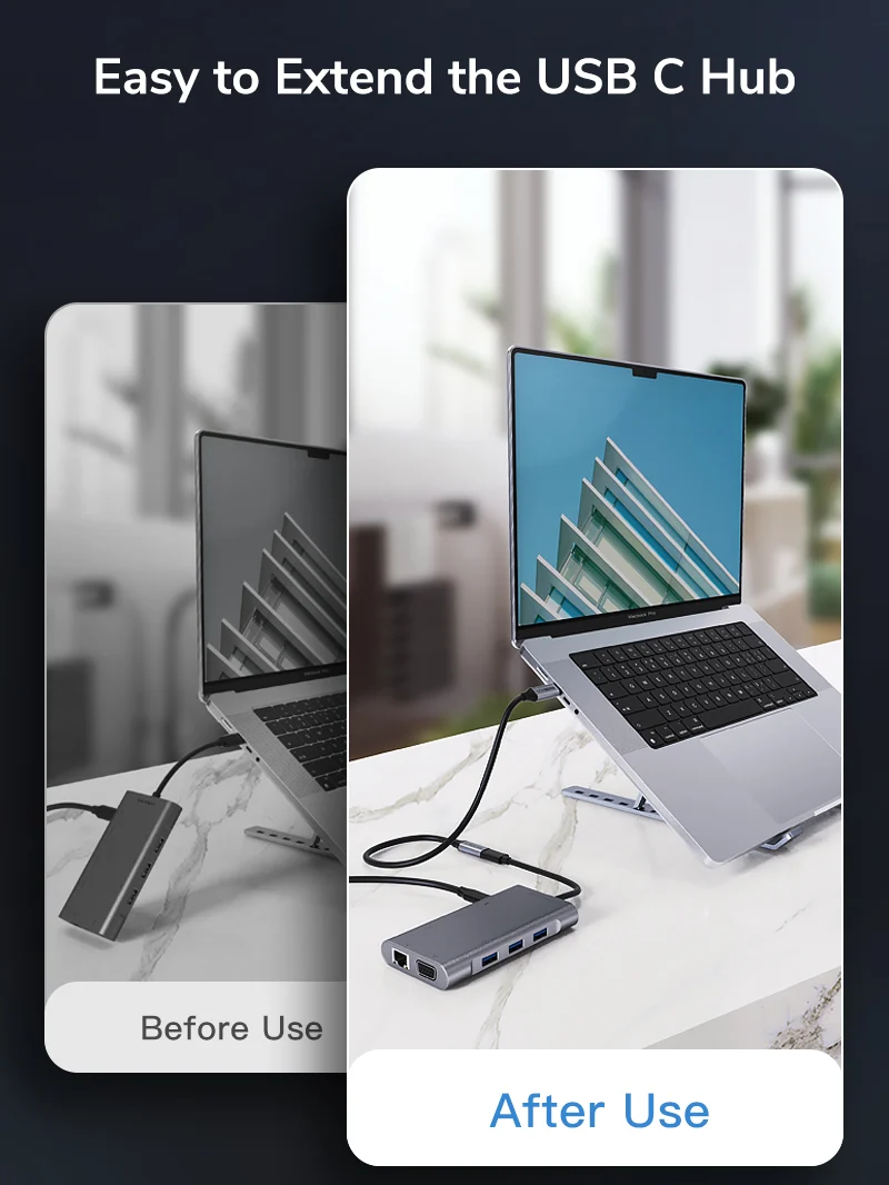 100w 3.1 Gen 2 USB-C Male to USB-C Female Extension Cable for Docking Station