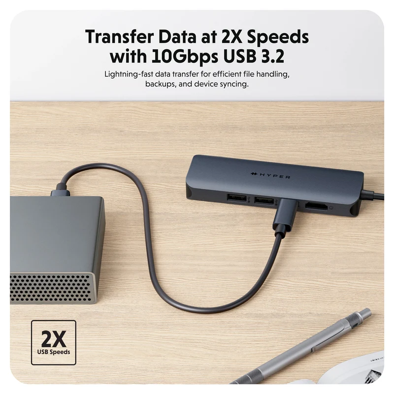 Hub USB-C à 6 ports HyperDrive Next