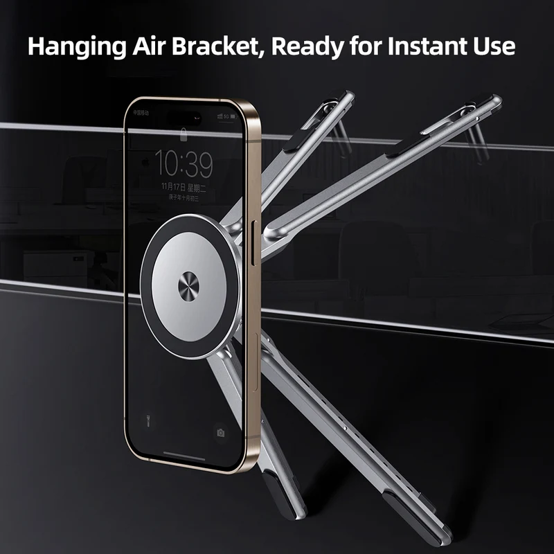 3-in-1 Magnetic Phone, Tablet & Laptop Stand with 8-Level Adjustment