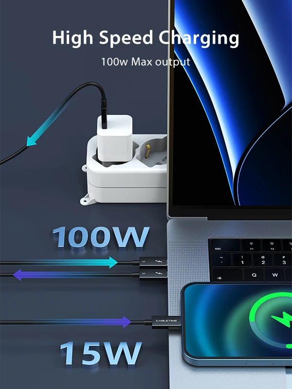 Thunderbolt 3 USB C Cable