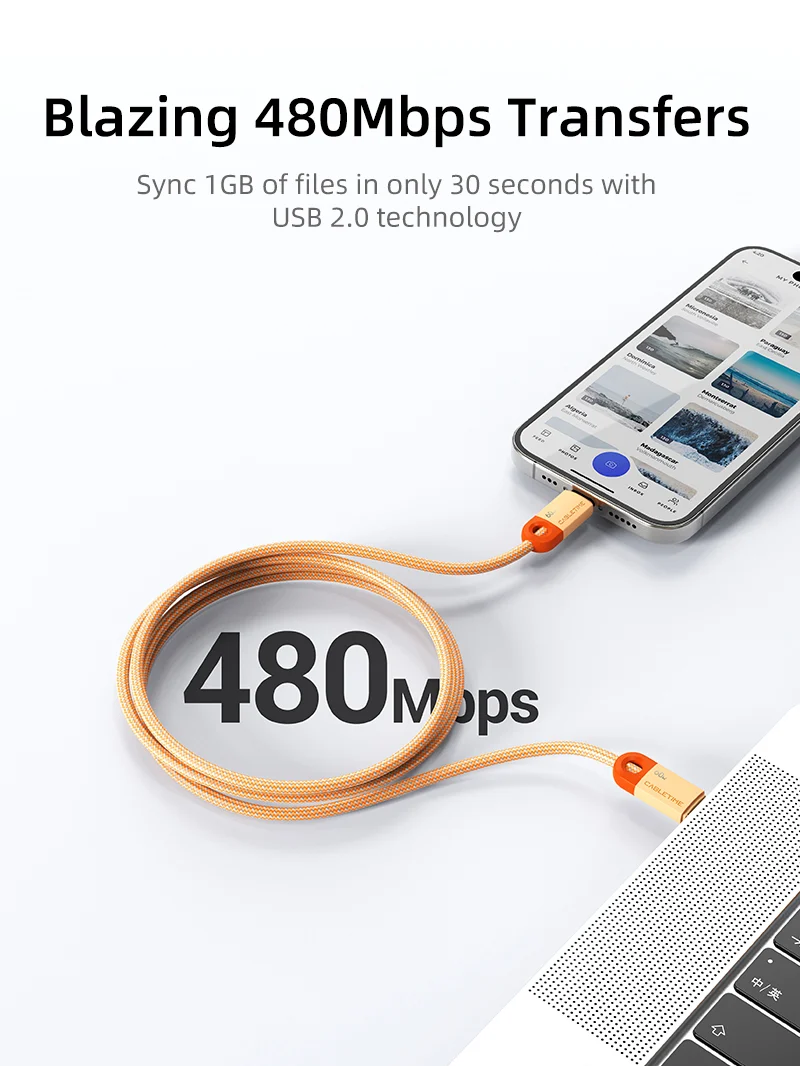 60w USB-C Charge Cable 1M 2M