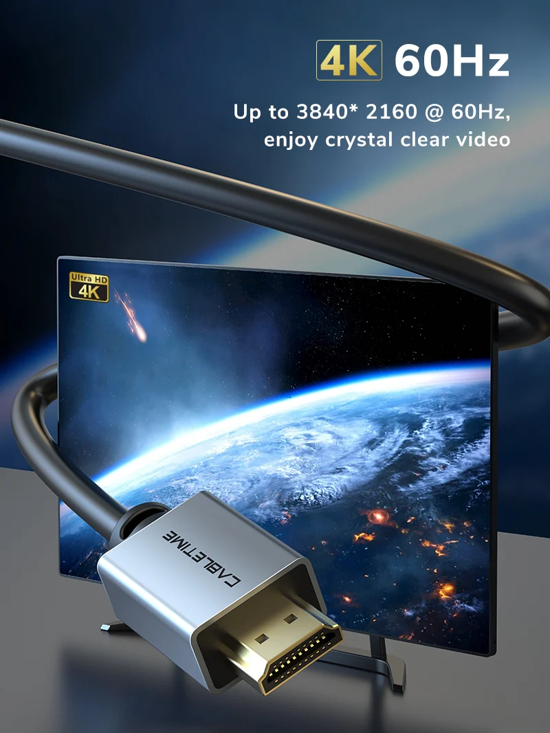 Gold Plated HDMI 2.0 Cable 4k 60hz for PS4 TV