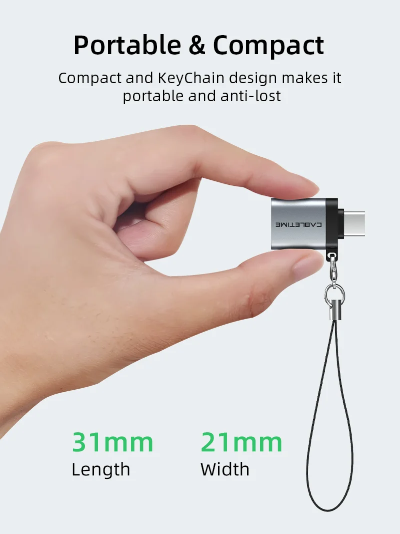 USB Type C Male to USB 3.0 Female OTG Adapter