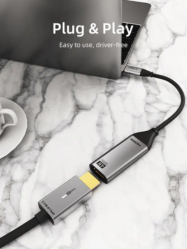 USB Type C To HDMI Adapter 4K 60Hz For Macbook Pro