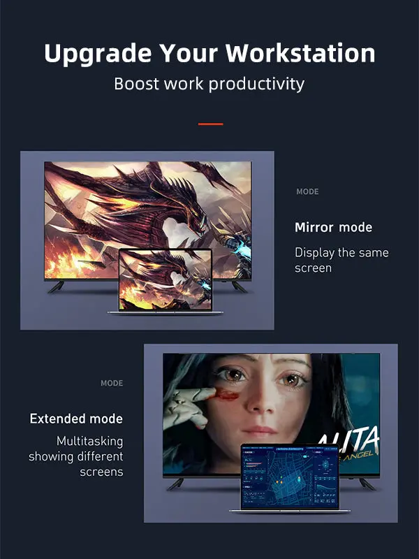 USB C to DisplayPort 1.2 Cable 4K 60Hz