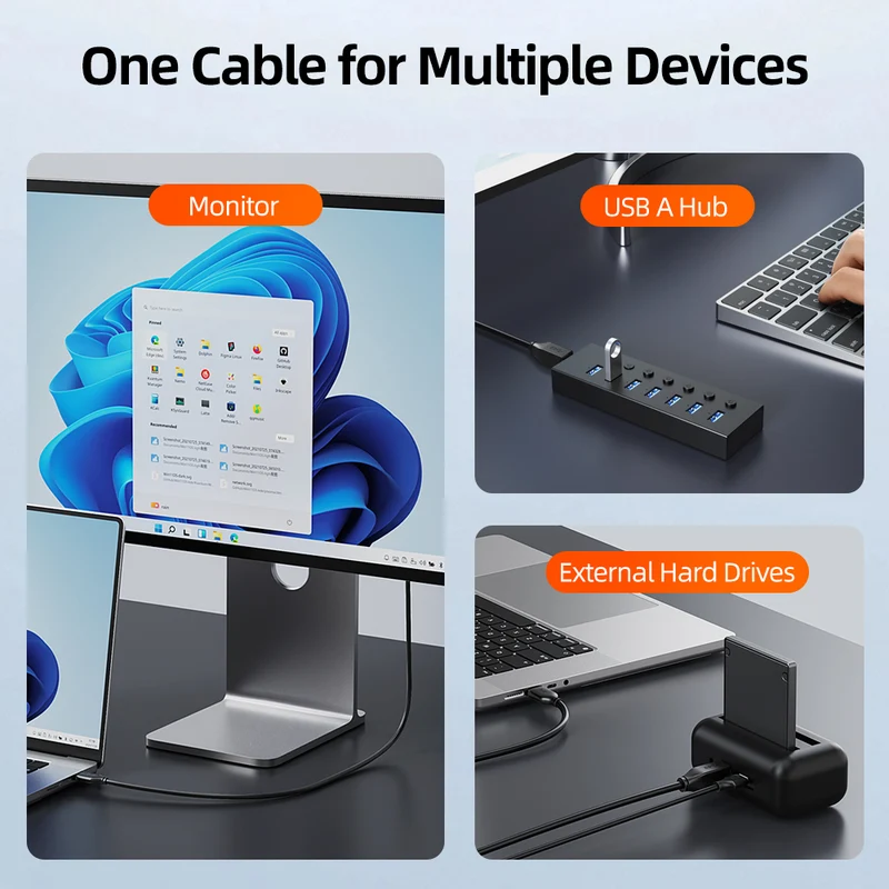 USB 3.0 A to B Data Cable 5Gbps for Printers,Scanners & External Drives