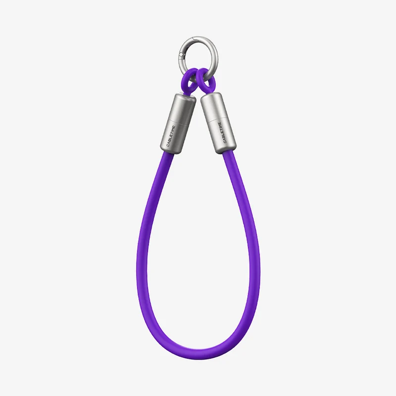 60W USB-C Keychain Charging Cable 480Mbps Data for iPhone 15/16/17, Samsung, Pixel