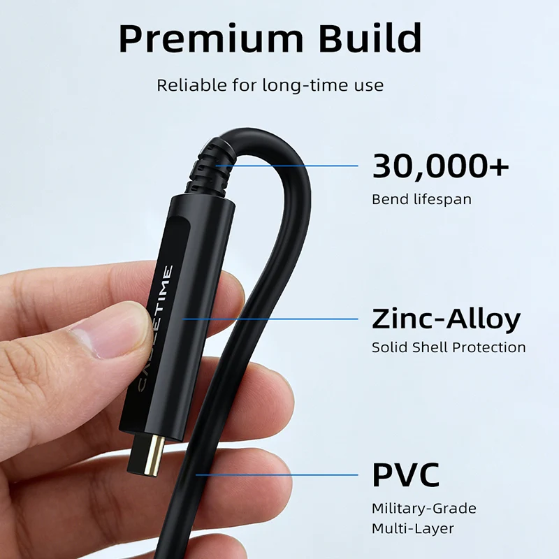 10Gbps USB-C 3.2 Gen 2 Active Optical Data Cable (AOC) Fiber Data Transfer for VR, Camera