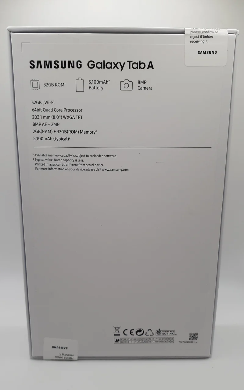 Samsung Galaxy Tab A T290 8inch 32GB Tablet Black Wifi New In Box