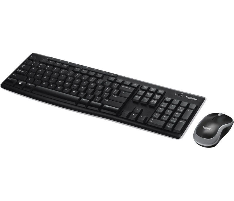 Logitech MK270 Wireless Keyboard & Mouse Combo Black 10M Range Reliable Long Battery Life 3 Year Manufacturers Warranty