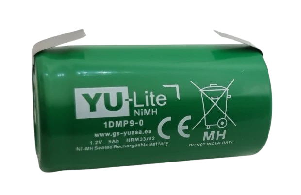 Accu NiMH D 1.2V 9000mAh Yuasa 1DM9-0 à souder – LR20 pour assemblage batterie moto, BAES, packs