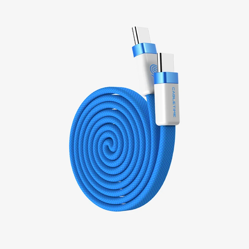 100W Magnetic USB-C Flat Cable 1m charging for iPhone 15/16/17 MacBook iPad Android Phone