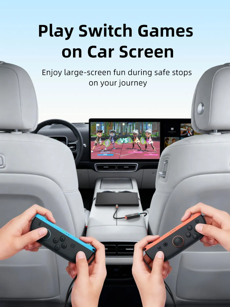 1080p USB C Video Capture Card with 100W Power Delivery for Nintendo Switch 2