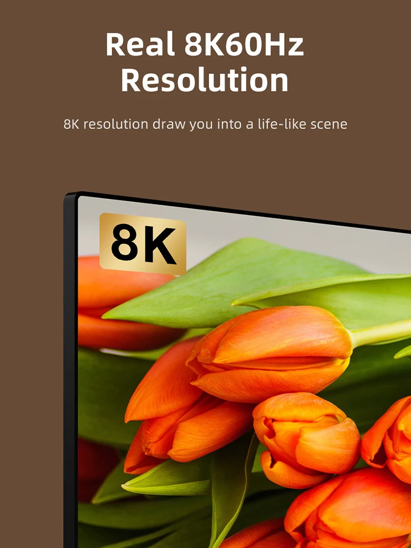 8K USB-C to DisplayPort 1.4 Adapter 4K 144Hz 2K 240Hz
