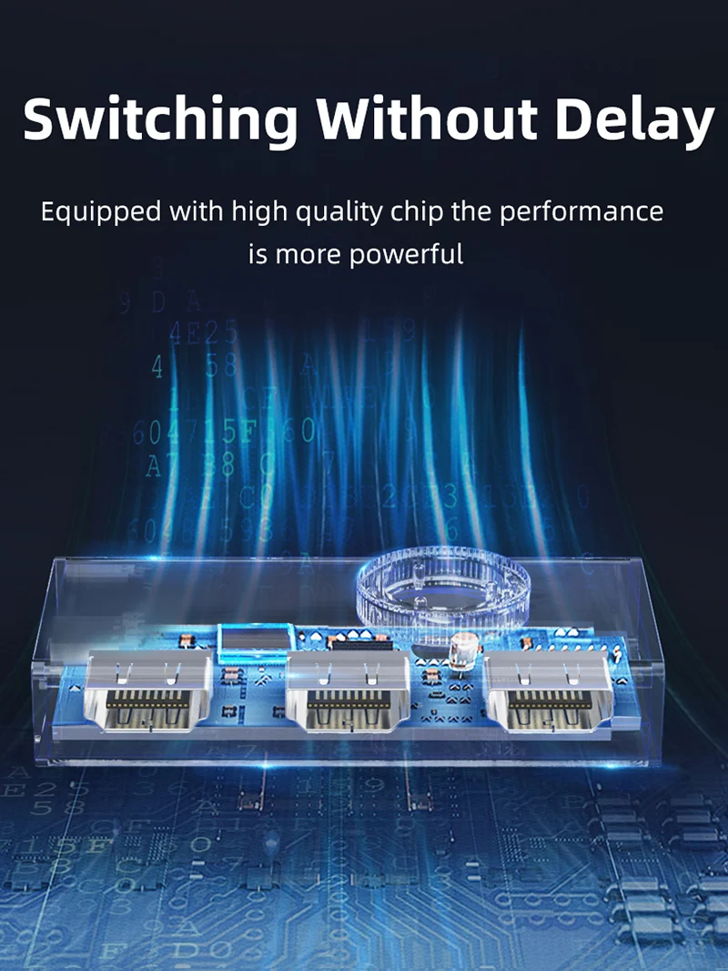 Bi-direction 8K HDMI 2.1 Switcher 4K 120Hz 2 In 1 Out
