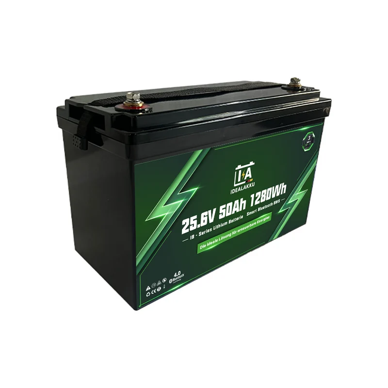 Batterie Lithium LiFePO4 24V 50Ah IDEALAKKU IB-24-50 Bluetooth BMS intégré – Remplacement AGM Gel