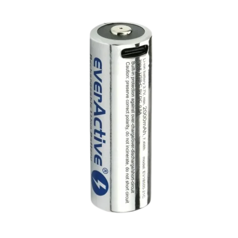 Batterie 18500 3.7V everActive 2000mAh USB-C