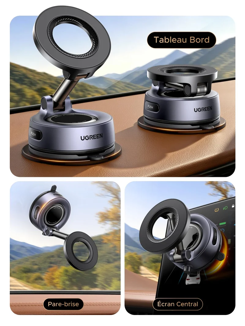 UGREEN Support Téléphone Voiture pour MagSafe Porte Téléphone Voiture