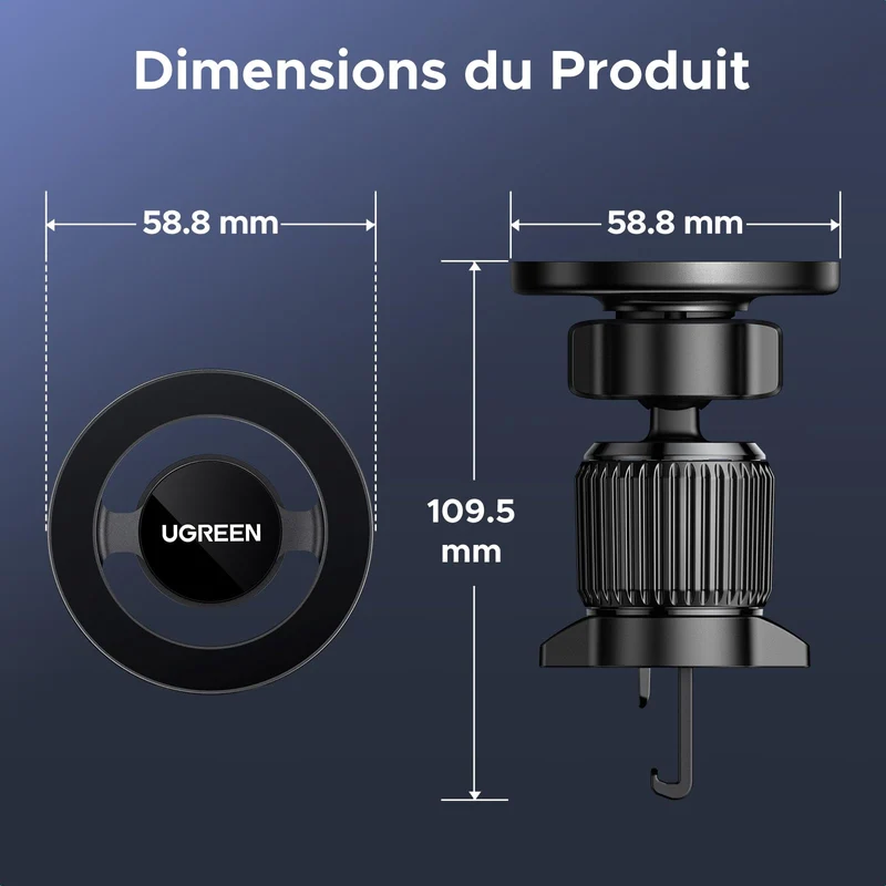 UGREEN Support Téléphone Voiture Magnétique pour MagSafe