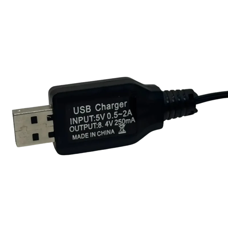 Chargeur USB 8.4V 250mA pour jouets radiocommandés 2PINS