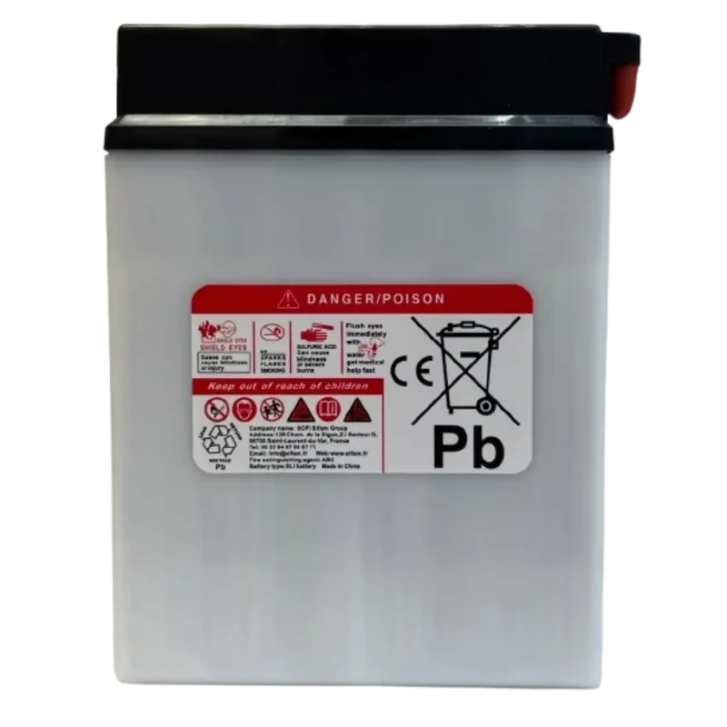 Batterie Moto KYOTO YB14A-A2 12V 14Ah – Conventionnelle avec Entretien avec Pack Acide