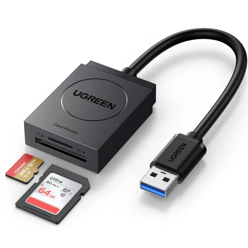 UGREEN Lecteur de Carte SD USB 3.0 Adaptateur Carte MicroSD SD Card Reader
