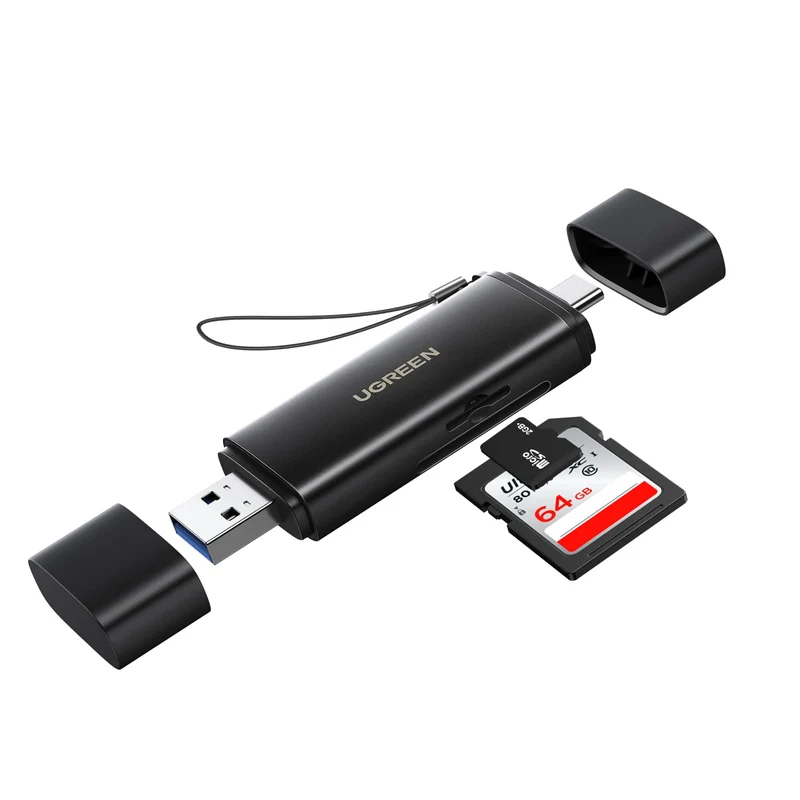 UGREEN Lecteur de Carte SD USB C et USB 3.0 2 en 1 SD Card Reader (SD 4.0)
