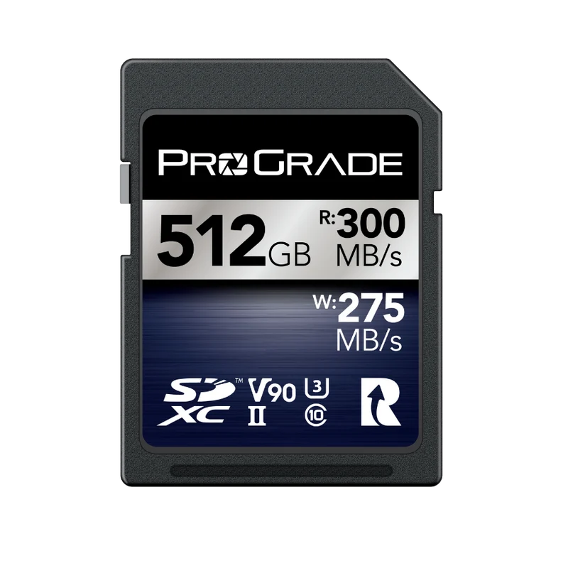 Manufacturer Refurbished ProGrade Digital SDXC UHS-II V90 300R Iridium Memory Card
