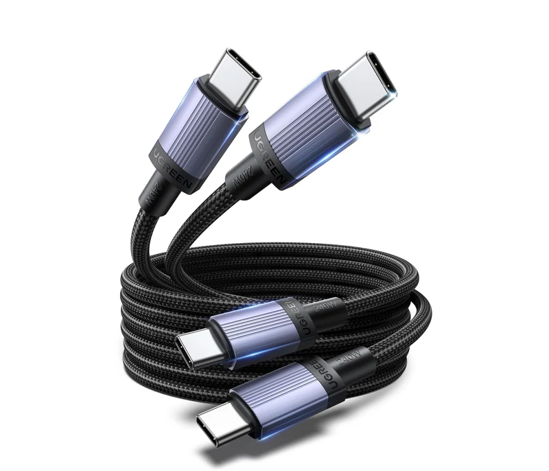 UGREEN Lot de 2 Câble USB C PD 3.1 5A 48V 240W Charge Rapide (3M)